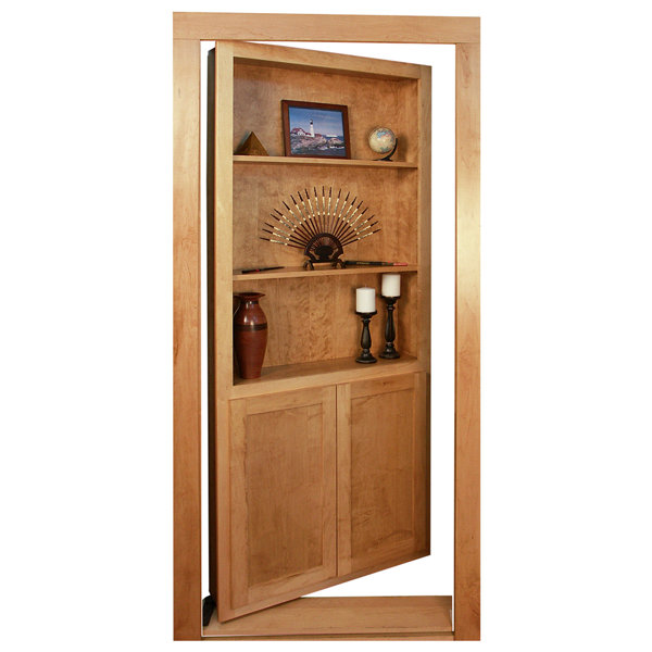 InvisiDoor Wood Finish Pivot Hidden Door Wayfair